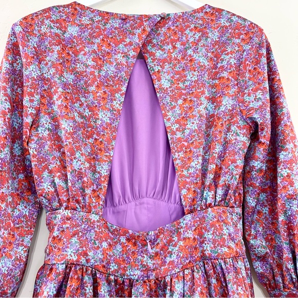 For Love & Lemons Shiloh Mini Dress in Blossom - Picture 13 of 16